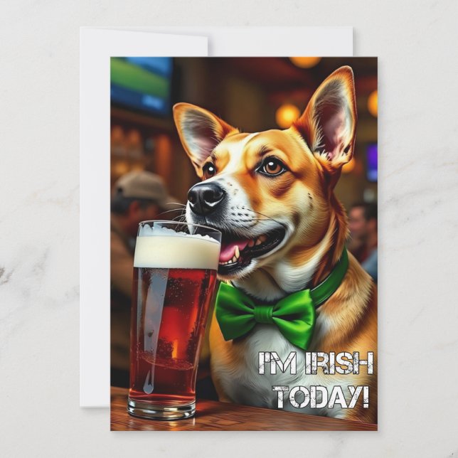 St. Pat's Hund Julkort (Framsida)