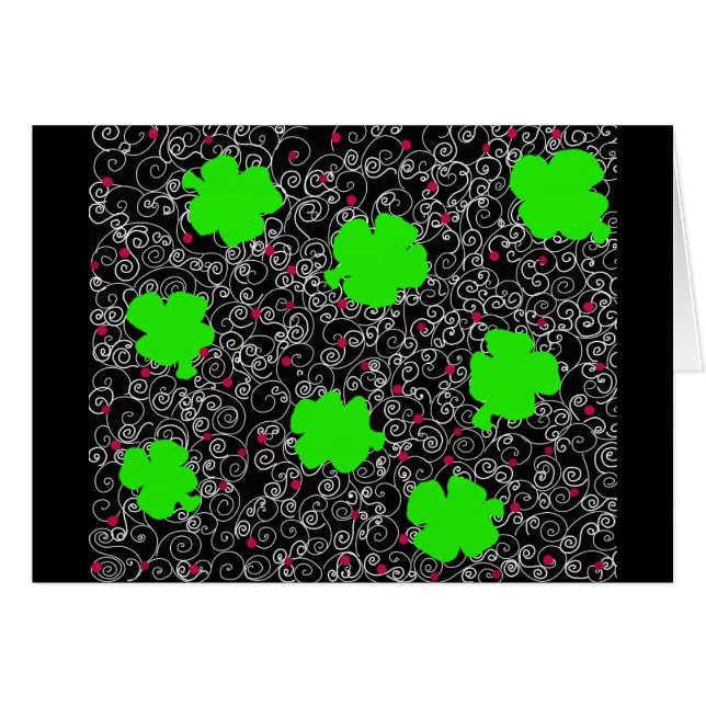 St. Patty Art Hälsningskort (Framsidan Horizontal)