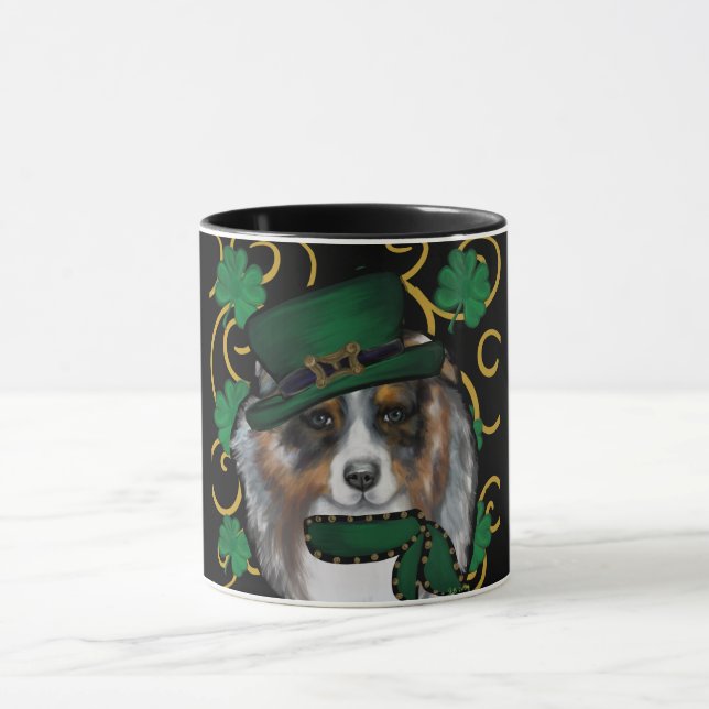 St. Patty Australian Shepherd Mugg (Center)