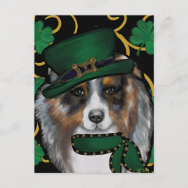 St. Patty Australian Shepherd Vykort