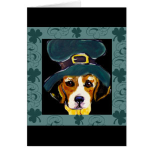 St. Patty Beagle Hälsningskort