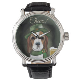 St. Patty Beagle Hund Armbandsur
