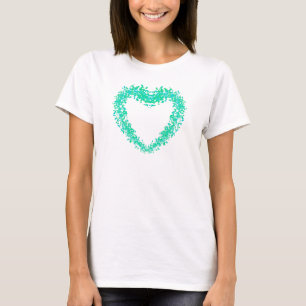St. Patty Day, abstrakt klöver Irish hearts T Shirt