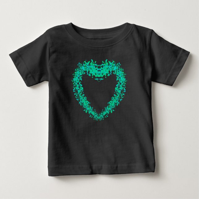 St. Patty Day, abstrakt klöver Irish hearts T Shirt (Framsida)