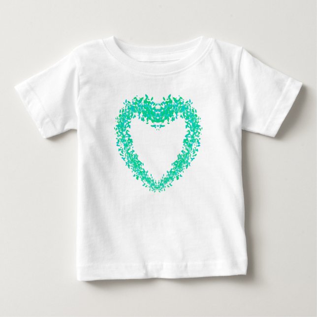 St. Patty Day, abstrakt klöver Irish hearts T Shirt (Framsida)