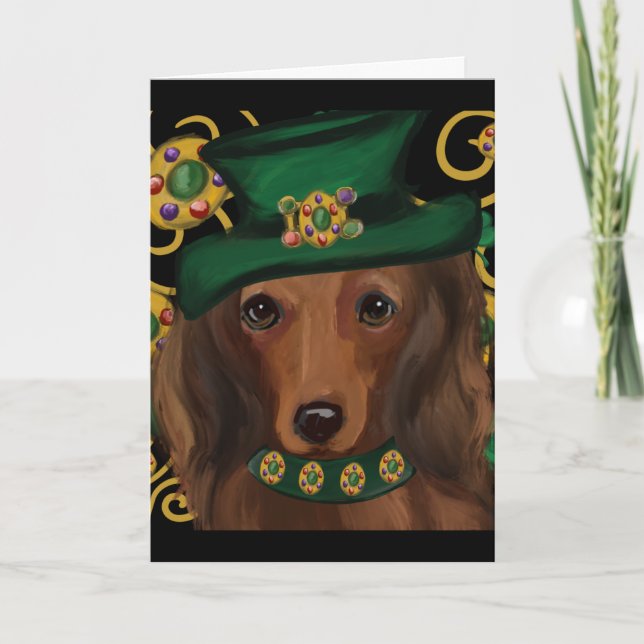 St.Patty Doxie Kort (Framsida)