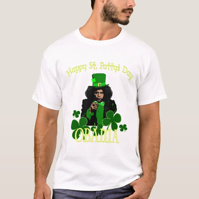 St. Patty Obama T-Shirt (Framsida)