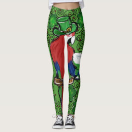 St. Patty Parrot Leggings