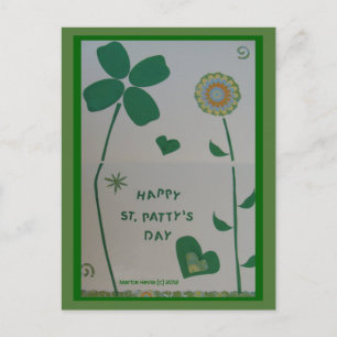 St. Pattys dag Blått Beach Sång™-vykort Vykort
