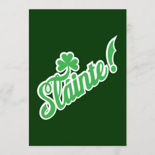 St. Pattys dag-inbjudan - Slainte! Skål! Inbjudningar