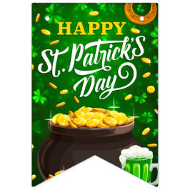 St patty's day buntbanderoll vimplar