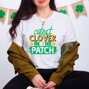 St. Pattys Day Cutest Klöver i Patch-Roligten T Shirt