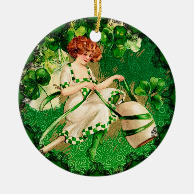 St. Patty's Day Flicka Ornament (Framsidan)