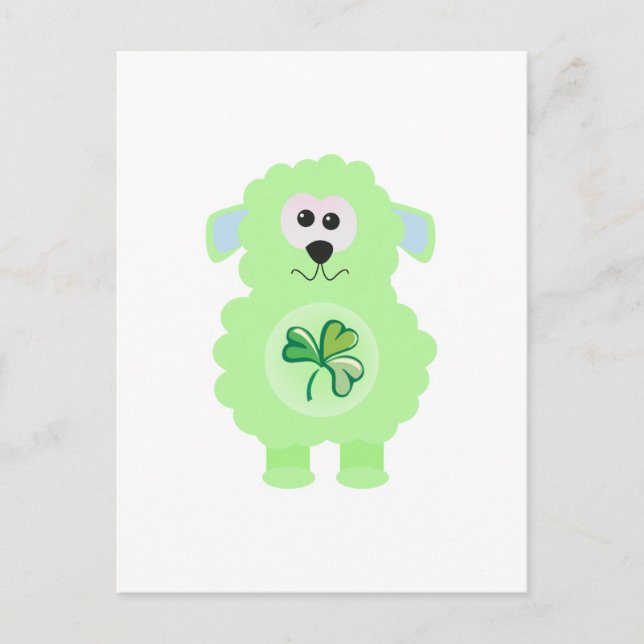 St. Pattys Day Goofkins lamm Vykort (Framsida)