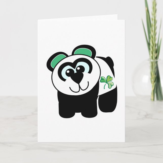 St. Pattys Day Goofkins panda Kort (Framsida)