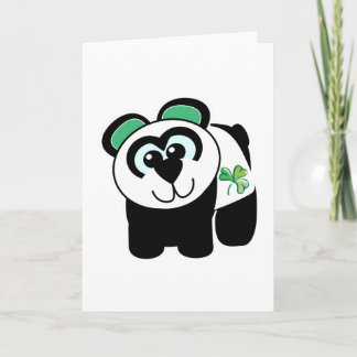 St. Pattys Day Goofkins panda Kort