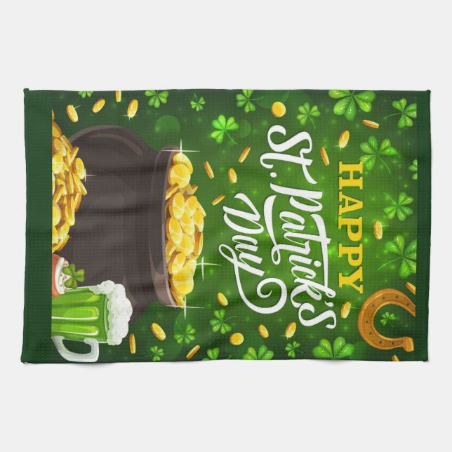 St patty's day kökshandduk (Horisontell)