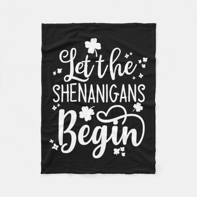 St Pattys Day Manar Women St Patrick Let Shenani Fleecefilt (Framsidan)