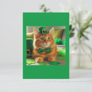 St. Patty's Day Orange Tabby katt