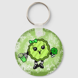St patty's day Pickle   Helgdag Pickle Nyckelring