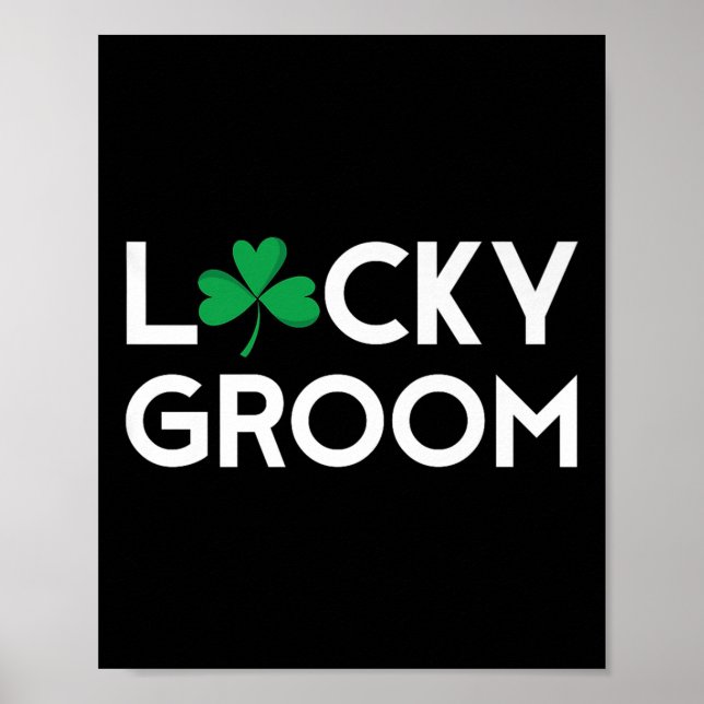 St Pattys Patricks Day Groom att vara "Bachelor Pa Poster (Framsidan)