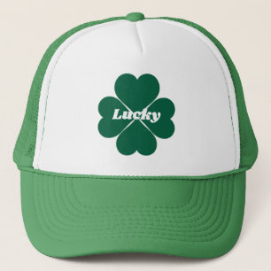 St. Pattys Shamrocks grönt klöver med tur Keps