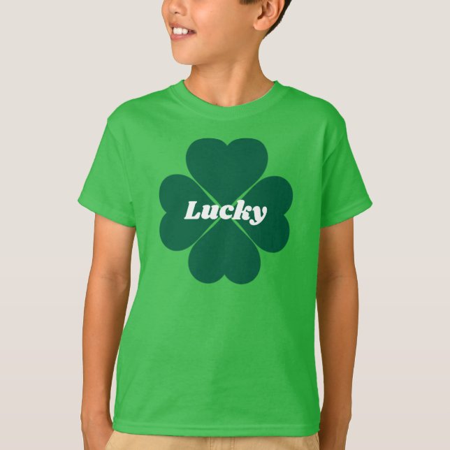 St. Pattys Shamrocks | grönt klöver med tur T Shirt (Framsida)