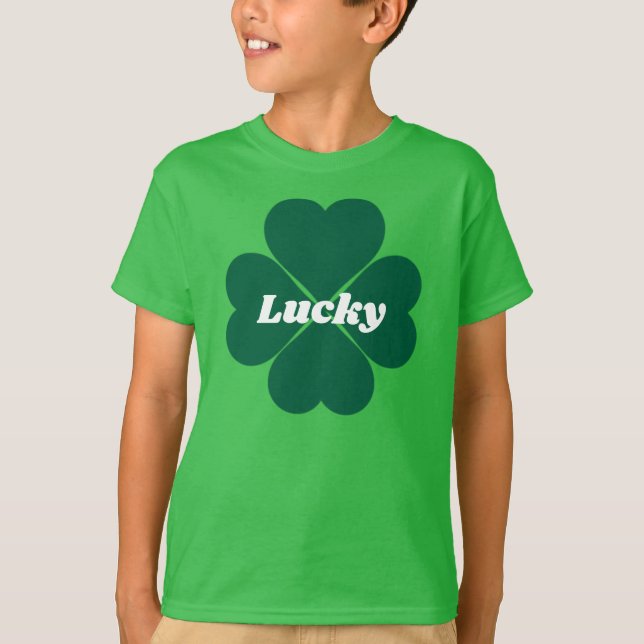 St. Pattys Shamrocks | grönt klöver med tur T Shirt (Framsida)