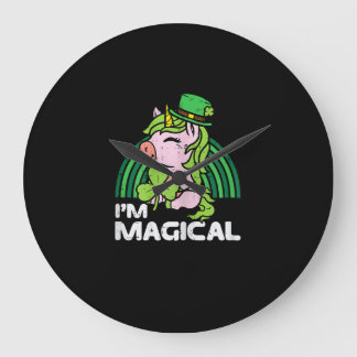 St Pattys Småbarn Kids Manar Gaming Gamer St Patri Stor Klocka