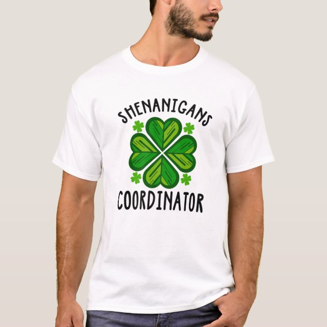St Pattys Teacher St patricks day Shenanigans Coor T Shirt (Framsida)