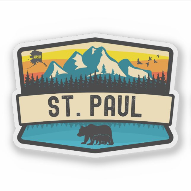 St. Paul, Alaska Klistermärken (Framsida)