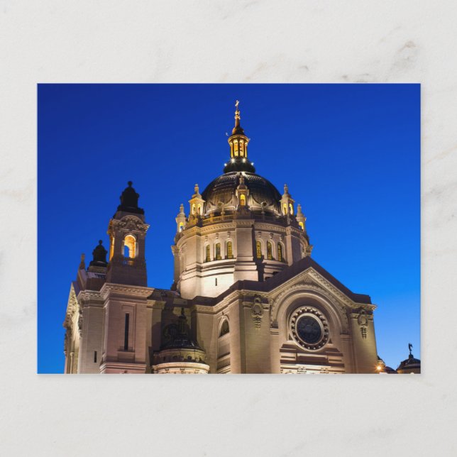 St. Paul Cathedral på natten Vykort (Framsida)