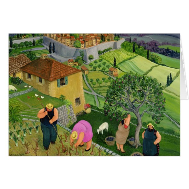 St. Paul de Vence Hälsningskort (Framsidan Horizontal)