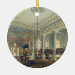 St Paul Deptford (w/c på papper) Julgransprydnad Keramik