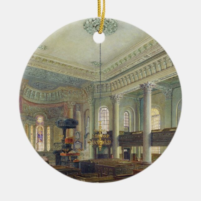St Paul Deptford (w/c på papper) Julgransprydnad Keramik (Framsidan)