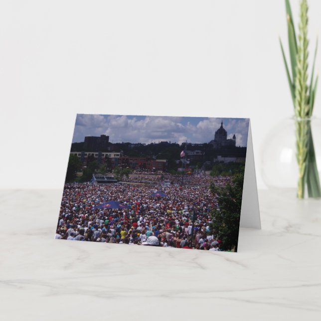 "St. Paul Flugtag Publik" Grattulationskort Kort (Framsida)