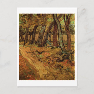 St Paul Hospital Garden & Figur Van Gogh Fine Art Vykort