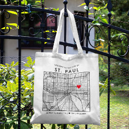 St. Paul Kärlek Locator | City Karta Bröllop Välko Tygkasse