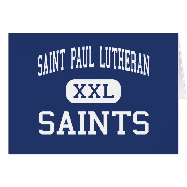 St Paul Lutheran - Saints - kick - Concordia Hälsningskort (Framsidan Horizontal)