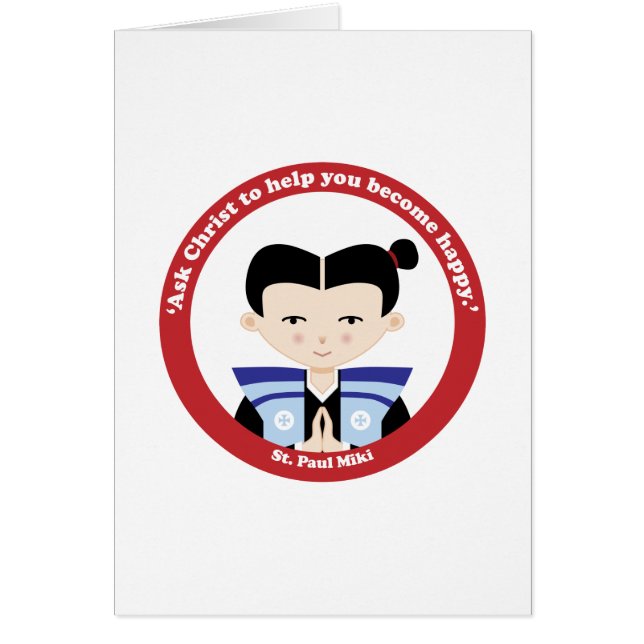 St Paul Miki Hälsningskort (Framsidan)