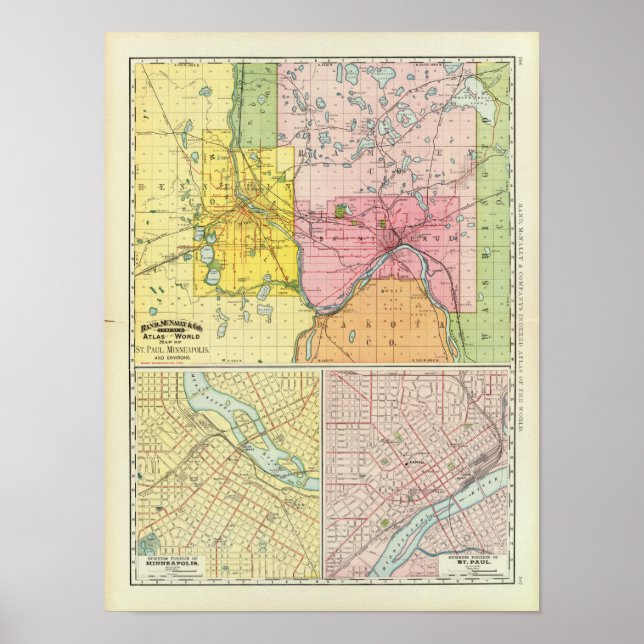 St. Paul, Minneapolis, Minnesota Poster (Framsidan)