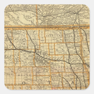 St Paul, Minneapolis och Manitoba järnväg 2 Fyrkantigt Klistermärke