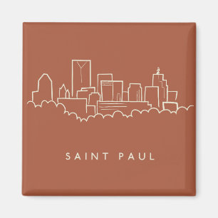 St Paul Minnesota horisont Magnet