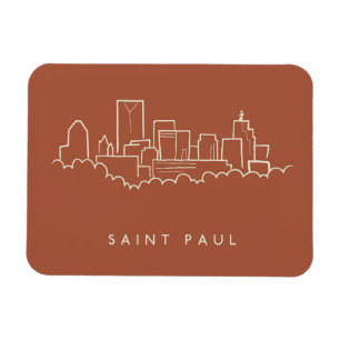 St Paul Minnesota horisont Magnet