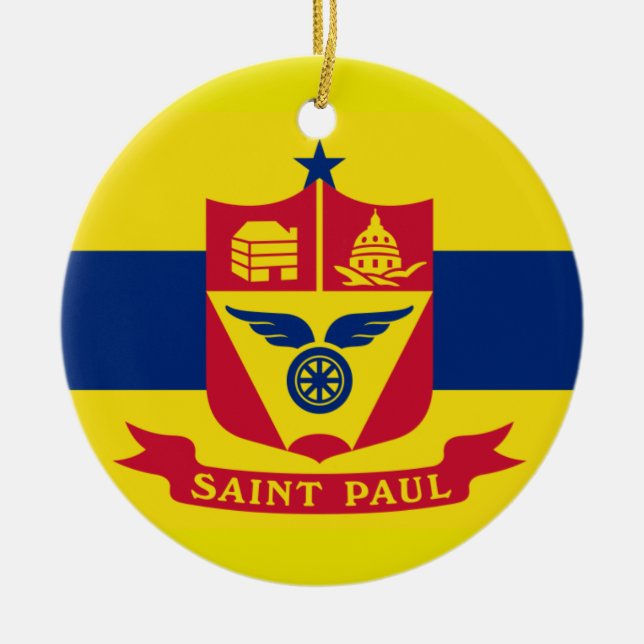 St Paul * Minnesota julprydnad Julgransprydnad Keramik (Framsidan)