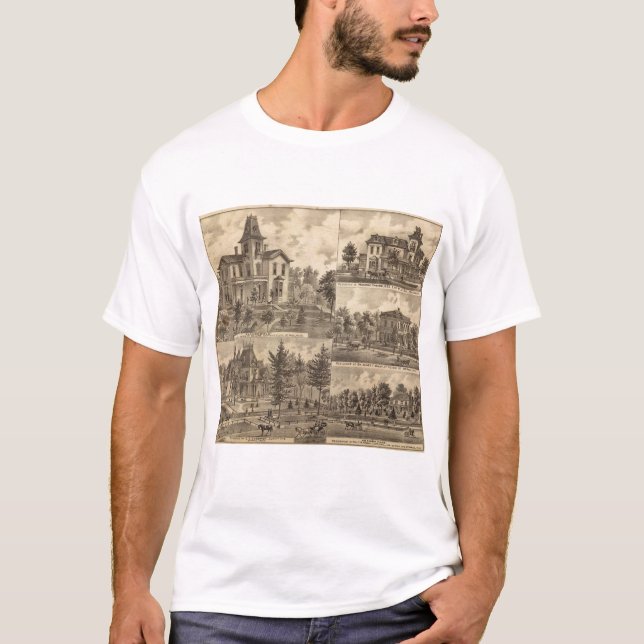 St Paul Minnesota Lithograph Tee Shirt (Framsida)