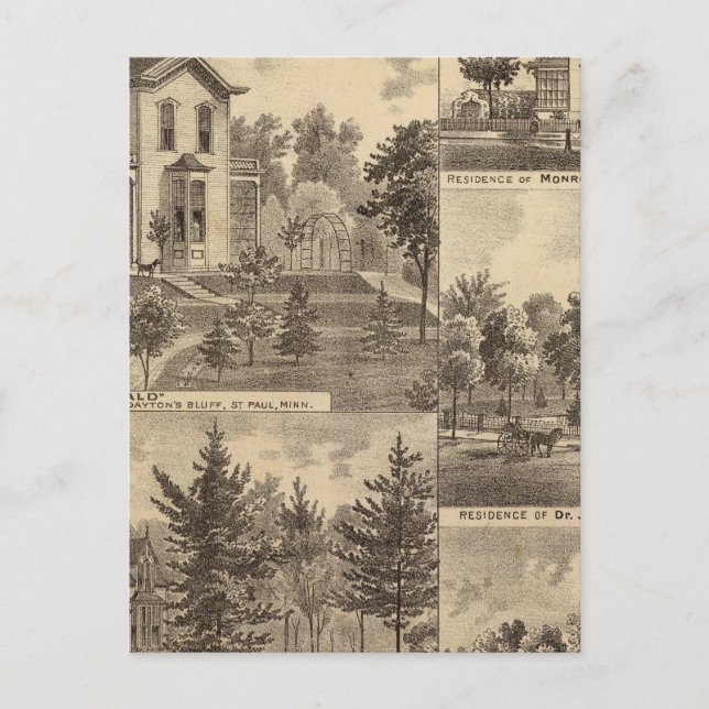 St. Paul, Minnesota Lithograph Vykort (Framsida)