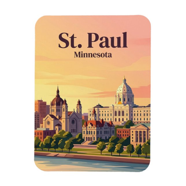 St. Paul, Minnesota Magnet (Vertikal)