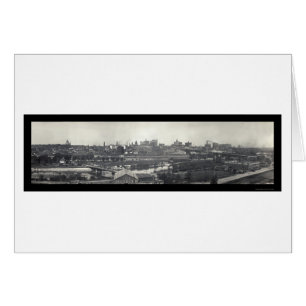 St Paul MN Skyline Photo 1915 Hälsningskort