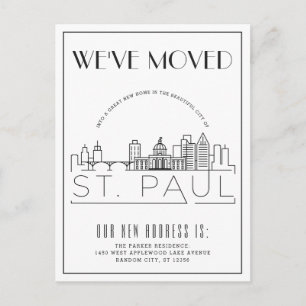 St. Paul Modern Deco   Ny adress Meddelande Vykort